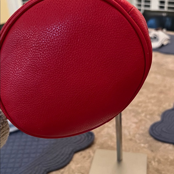 Furla Vibrant Red Leather Crossbody Bag EUC LOOKS NEW! Beautiful! - Picture 5 of 15